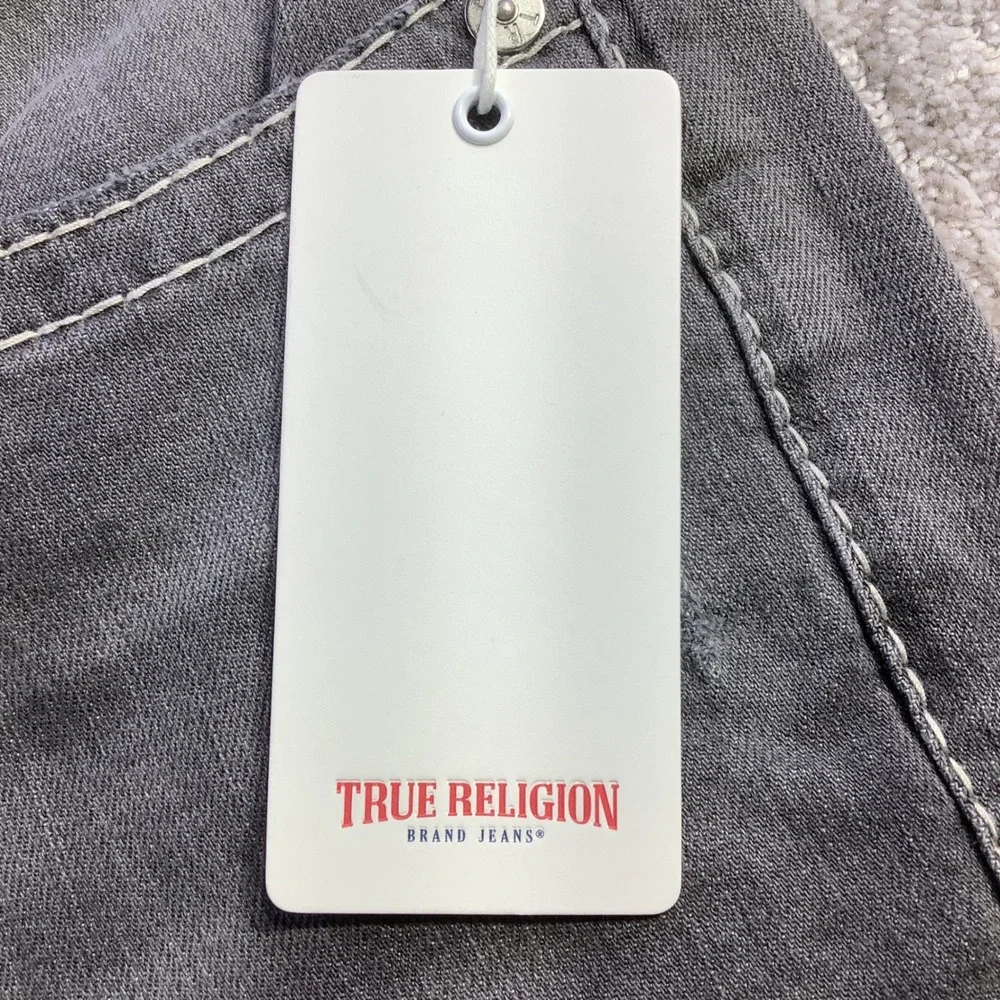 True Religion Ricky Big T Flap Relaxed Straight Jeans 33 x 34 (Actual 34x33) NWT
